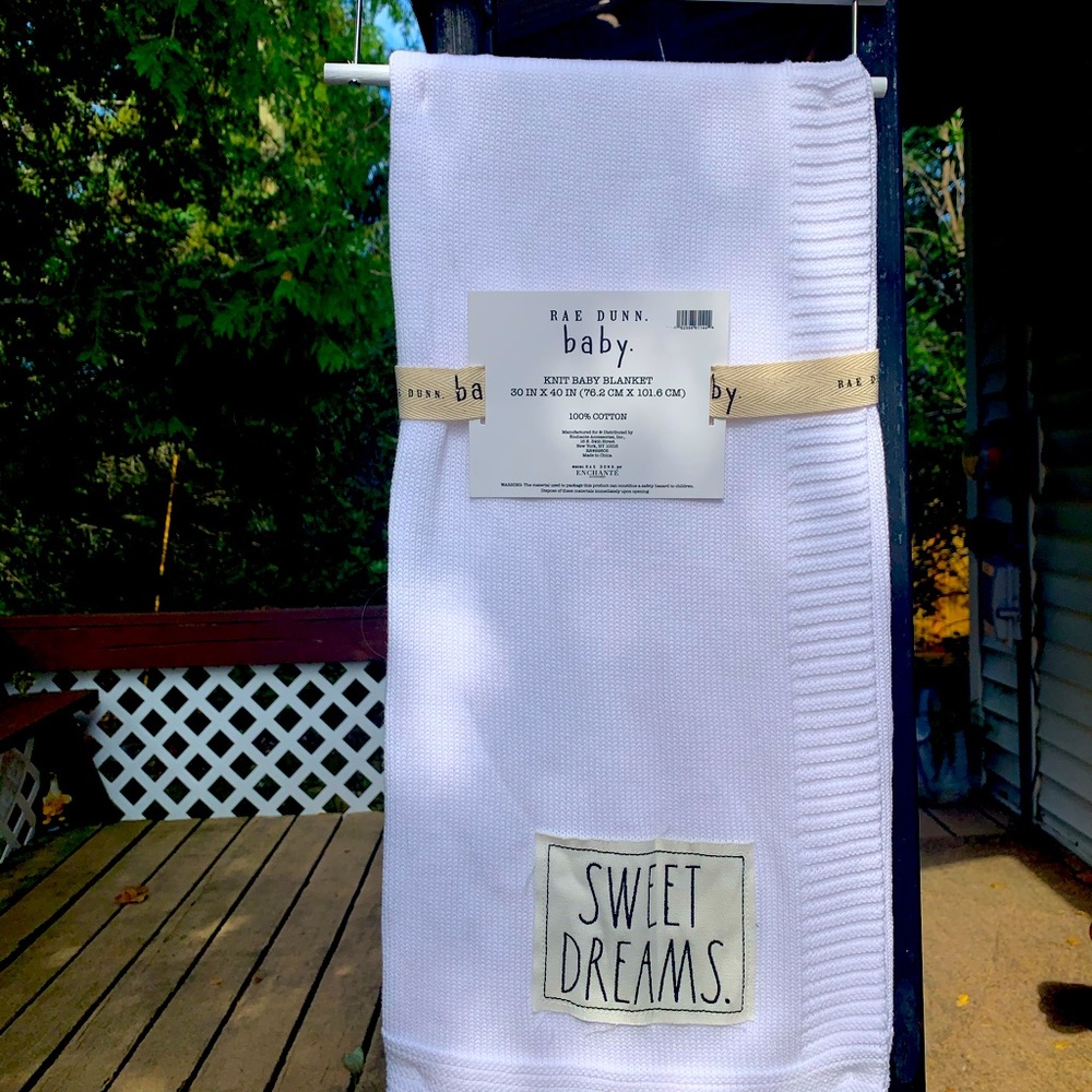 Rae Dunn baby blanket
